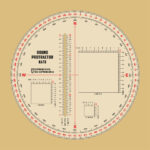 M-TAC/Ecopybook Tactical Ruler Protractor round (130mm) NATO